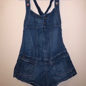 Maurices Denim Overall Shorts